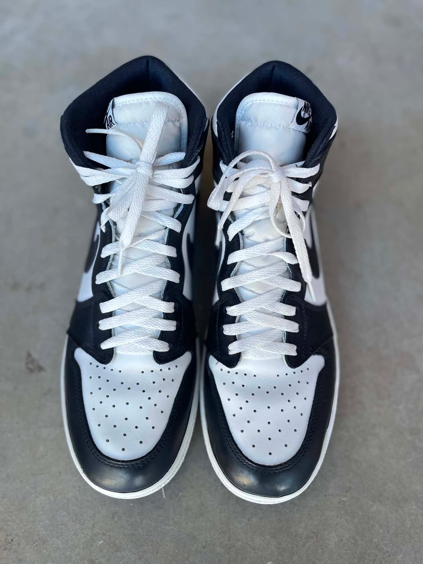 Pre owned Jordan 1 high ‘85 black white mens size 12 no box -BQ4422-001