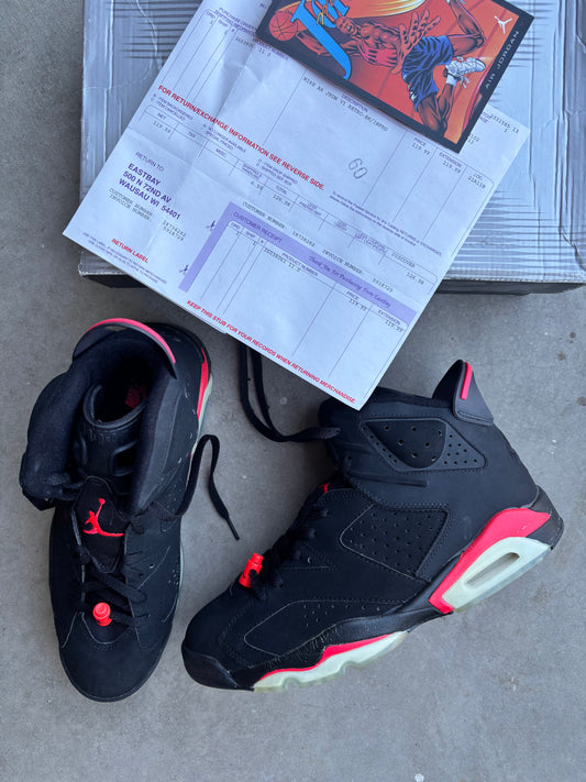 Pre owned Vintage 2000 Jordan VI 6 retro Infrared men’s size 11, 136038-061