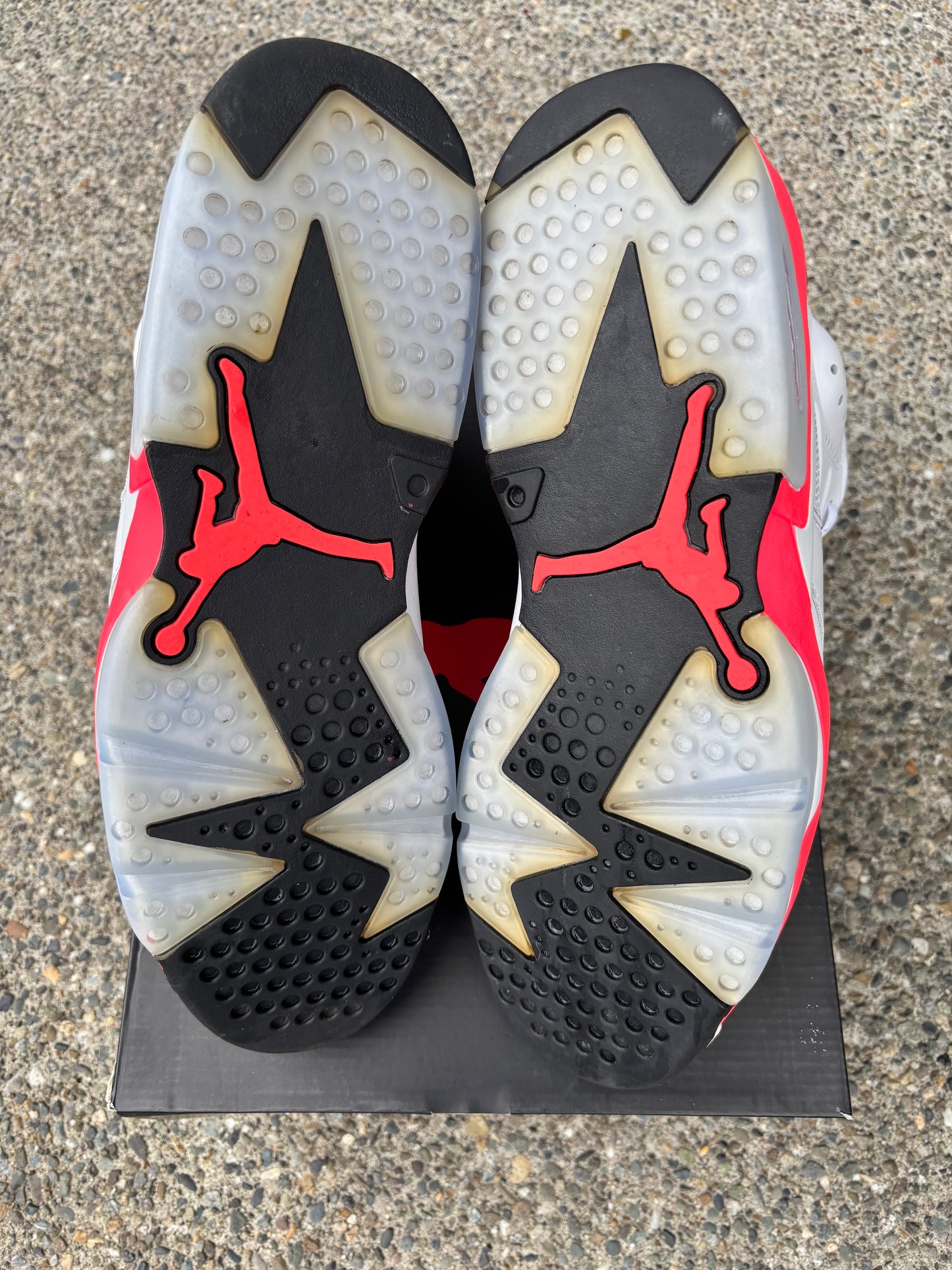 Pre owned 2014 Jordan 6 white Infrared size 14 with box-384664-123
