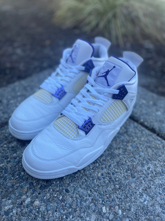 CT8527-115 -Pre owned Jordan 4 metallic purple size 14 no box