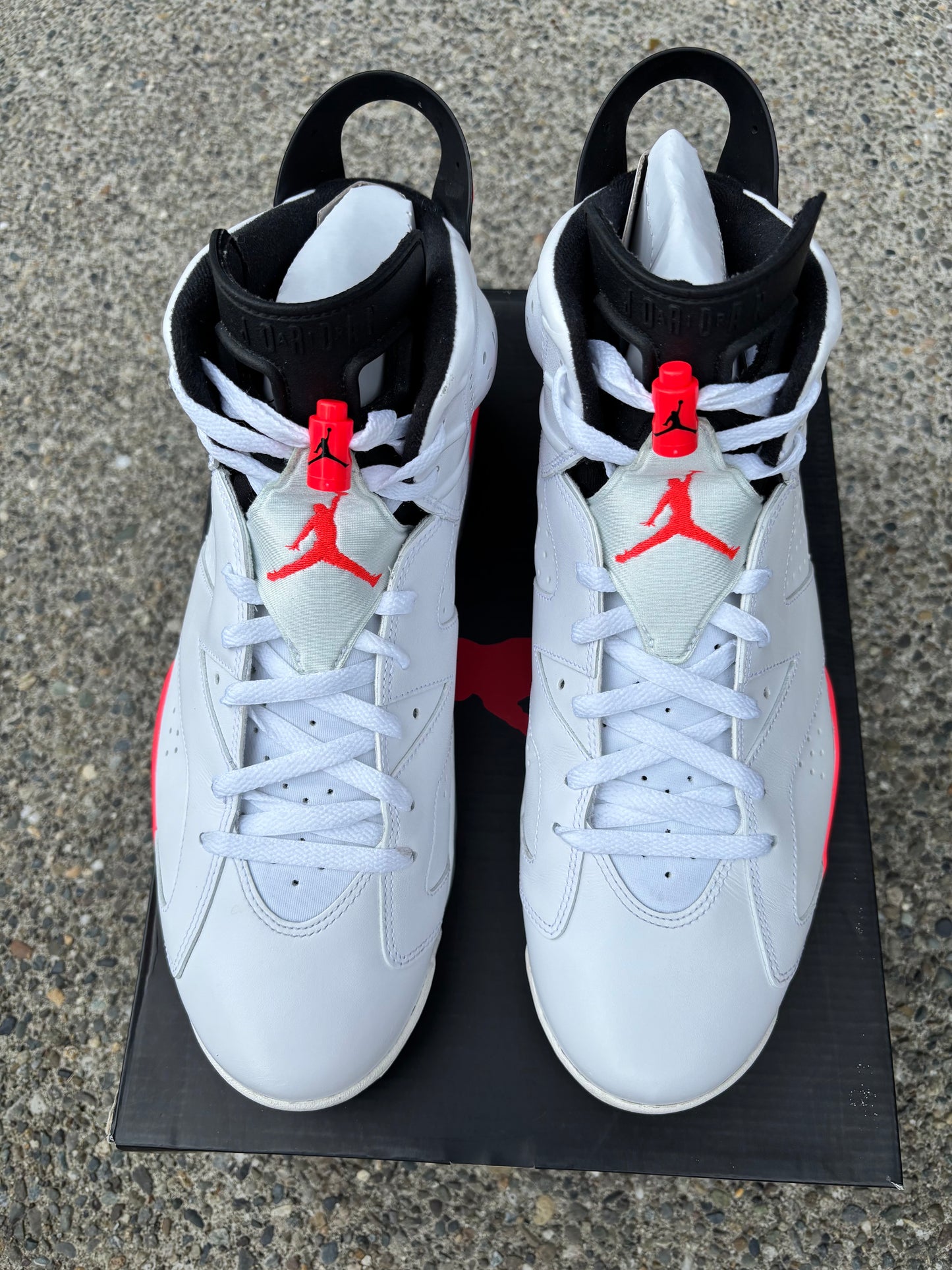 Pre owned 2014 Jordan 6 white Infrared size 14 with box-384664-123