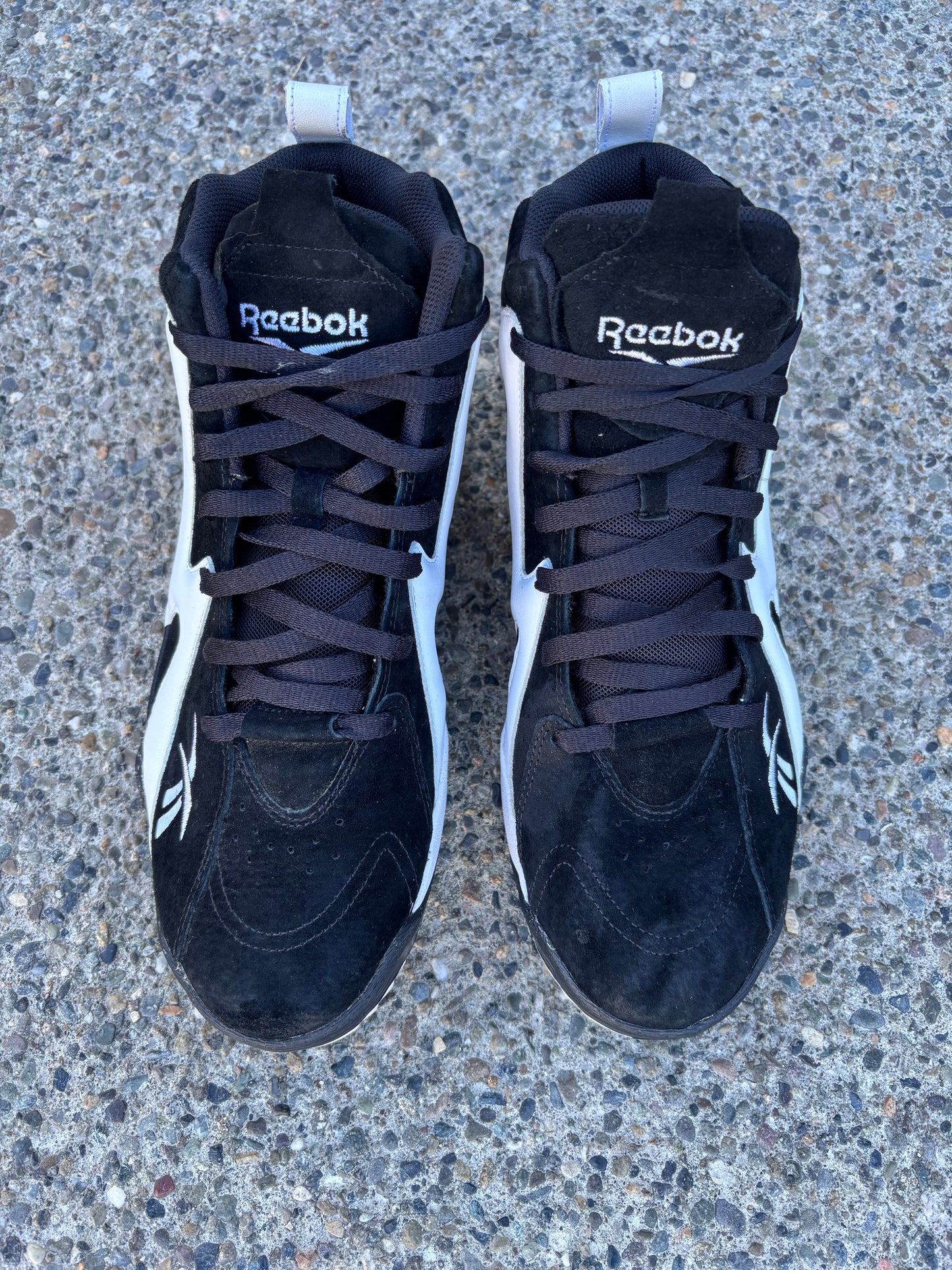 Pre Owned 2020 Reebok Kamikaze II Black White Men’s Size 12 No Box -FV2969