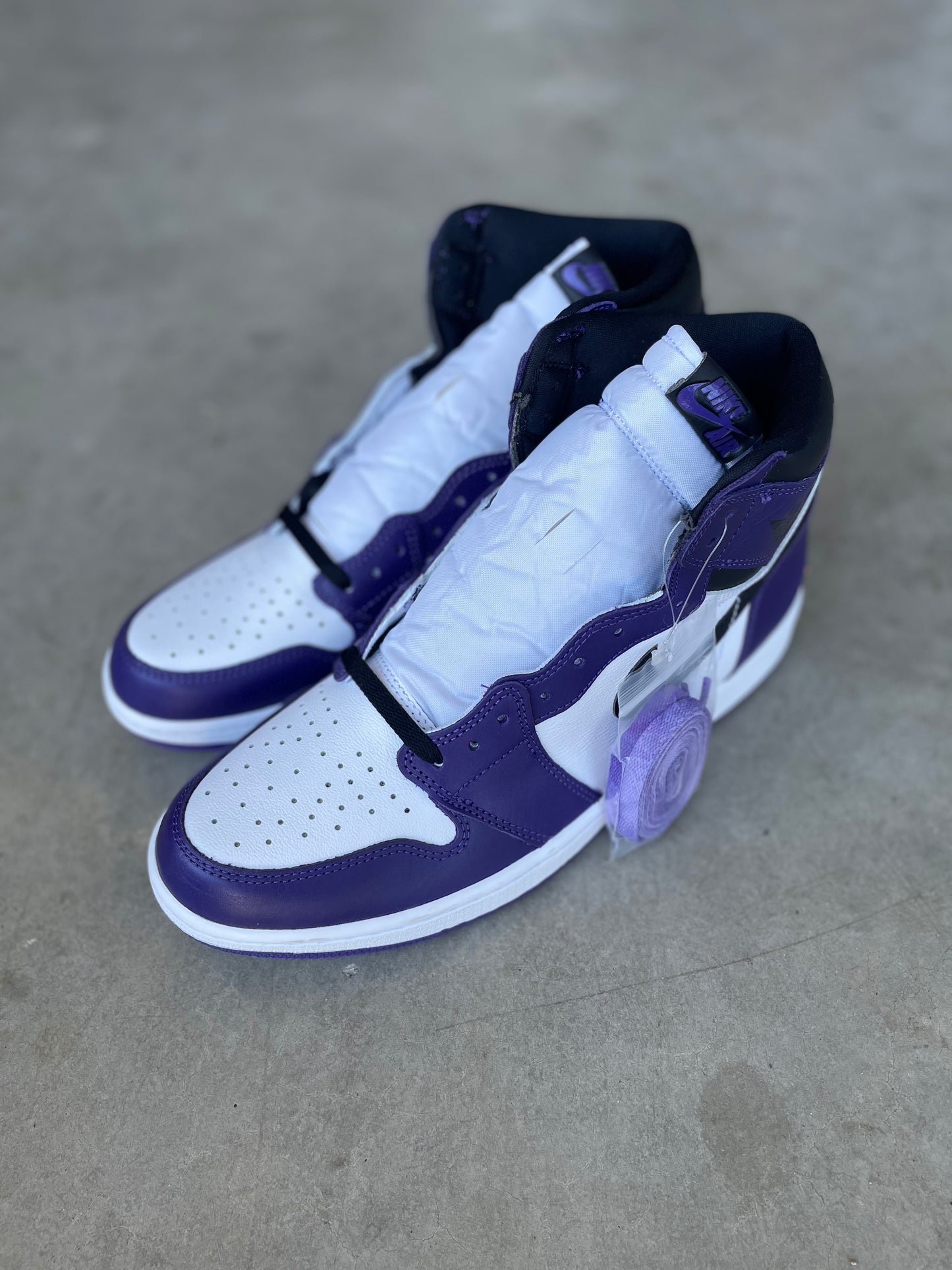 New Jordan 1 “Court purple” men’s size 12 no box -555088-500