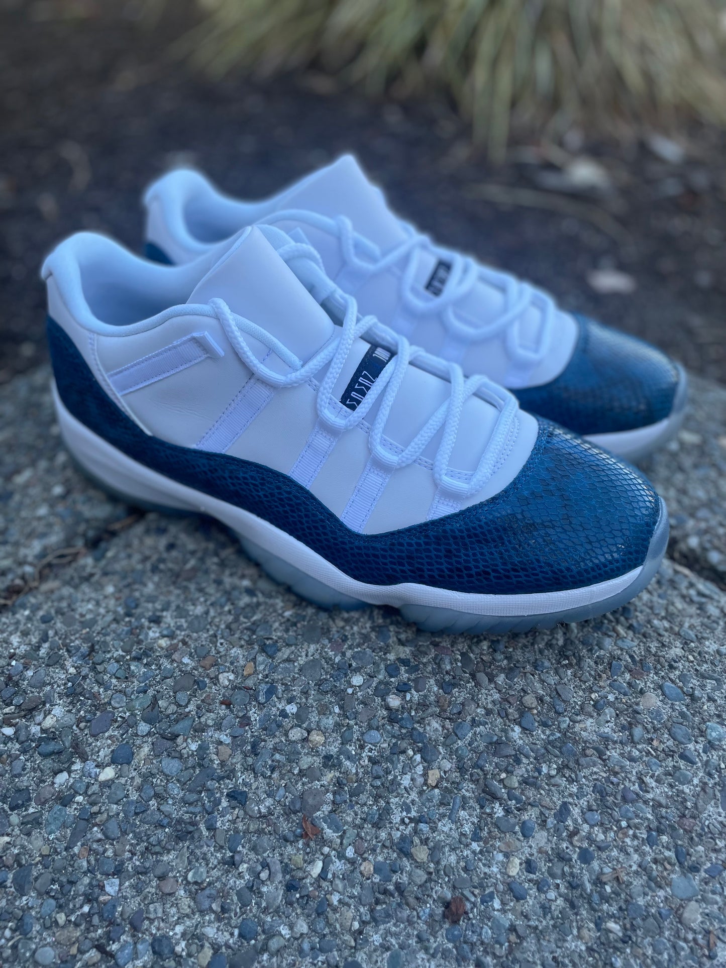 CD6846-102 New 2019 Jordan retro 11 snakeskin navy size 13 with box