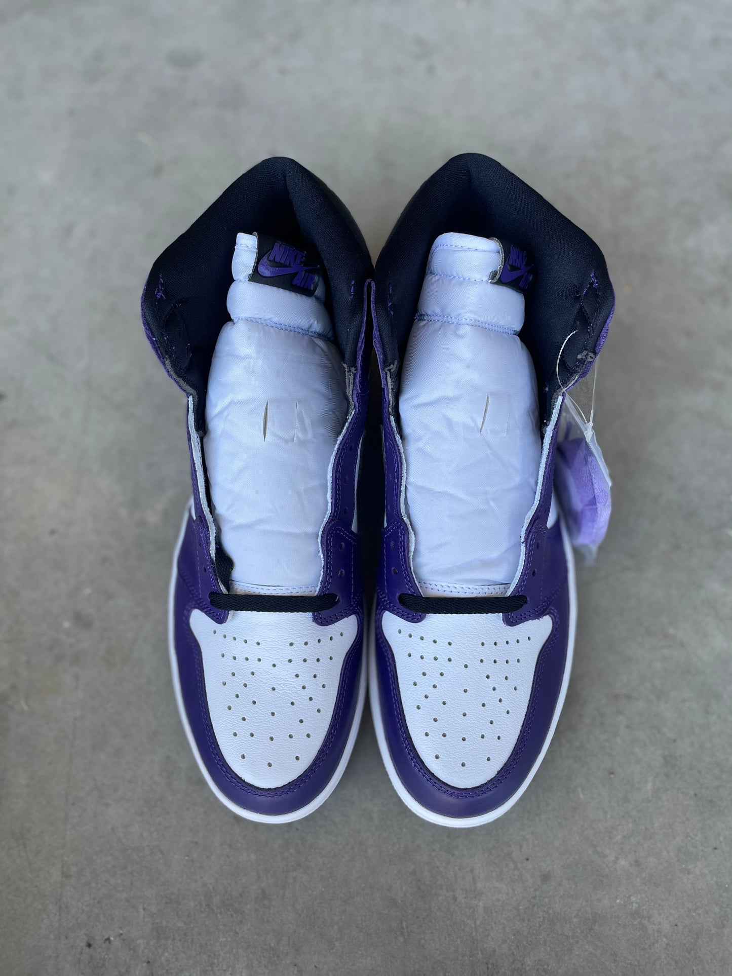 New Jordan 1 “Court purple” men’s size 12 no box -555088-500