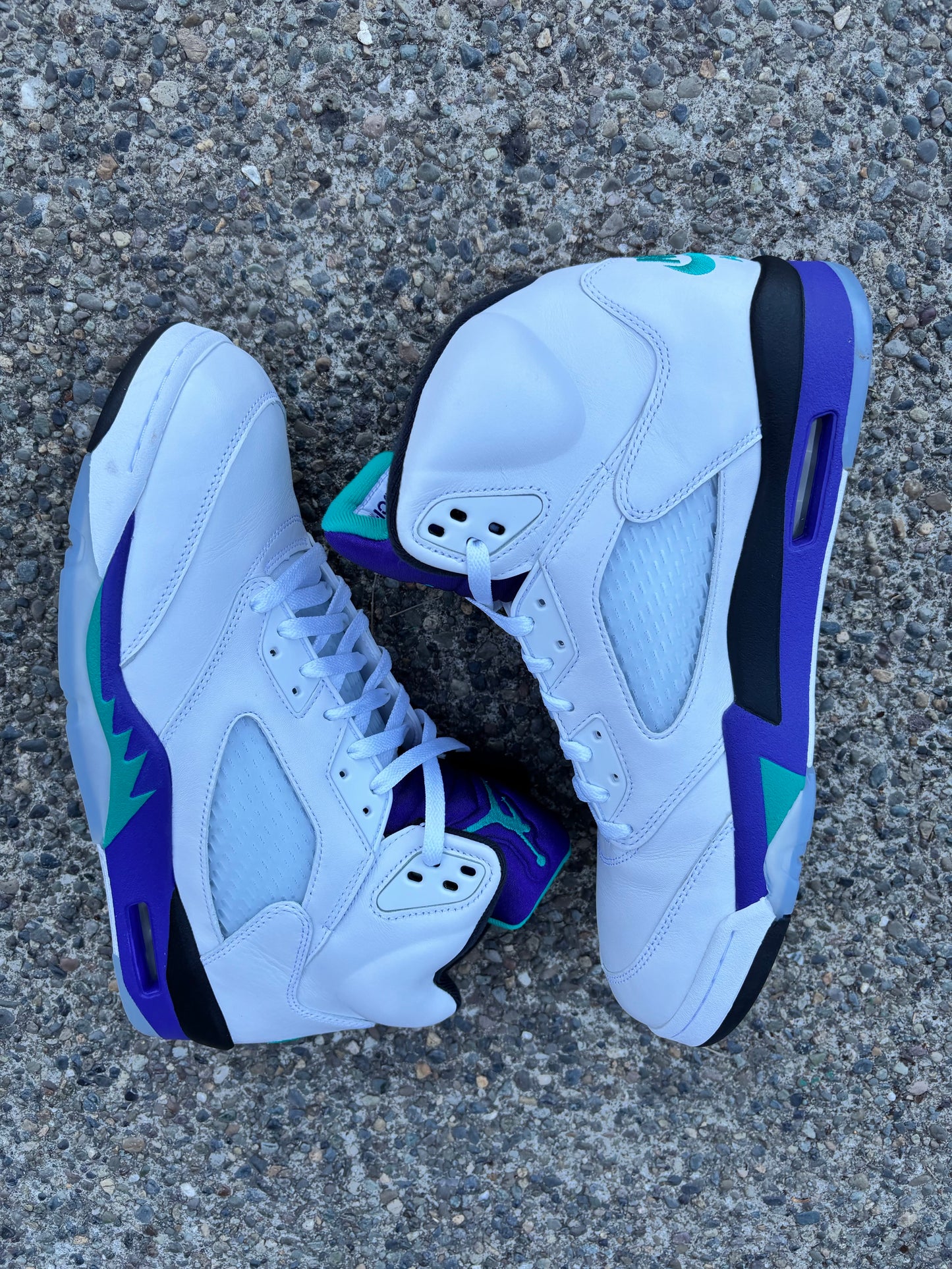 Pre owned 2025 Nike Jordan 5 retro “Grape” size 13 no box-HQ7978-100