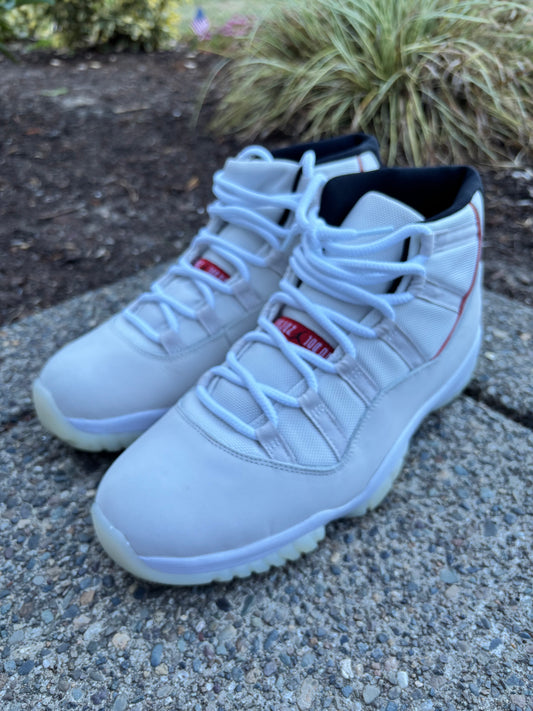 378037-016 Pre owned Jordan retro 11 platinum tint size 13 with box