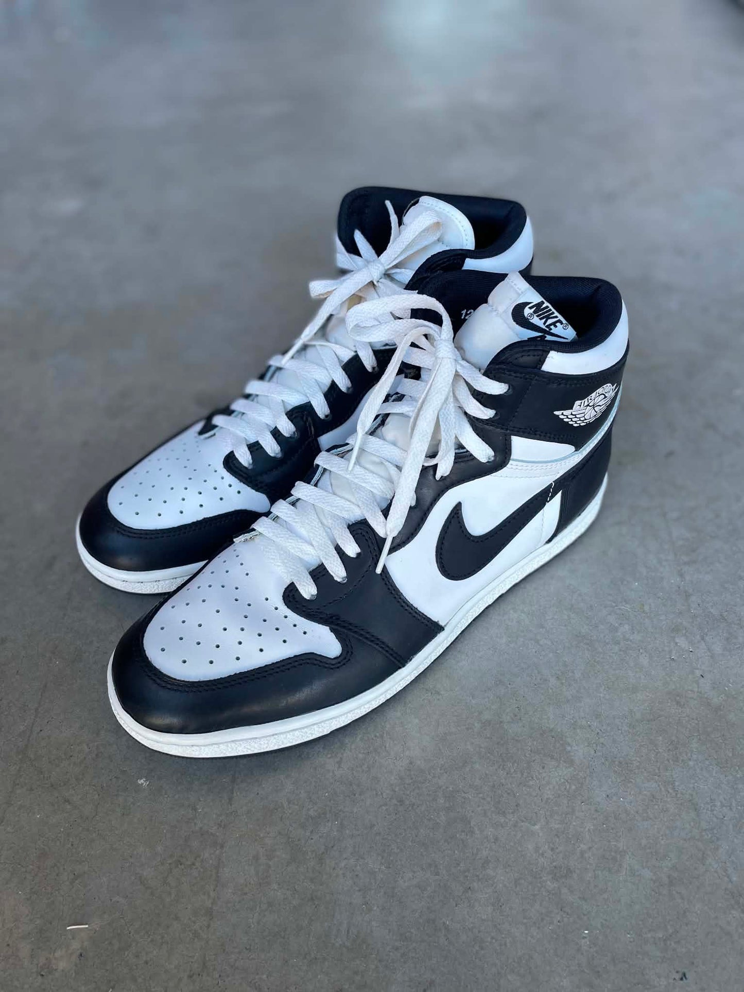 Pre owned Jordan 1 high ‘85 black white mens size 12 no box -BQ4422-001