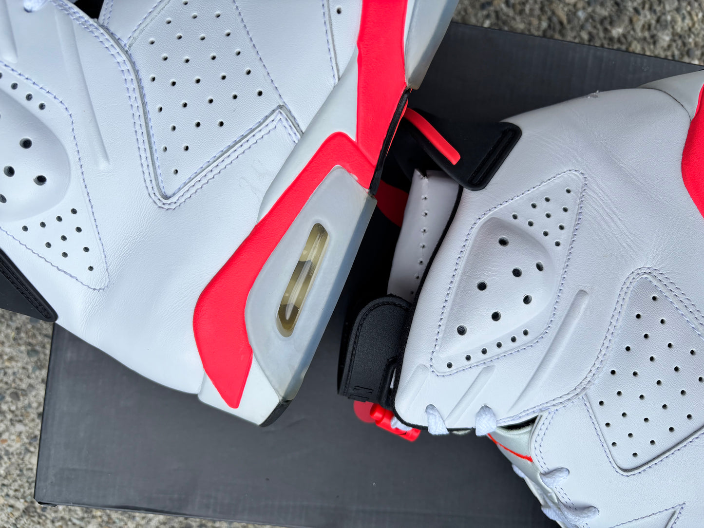 Pre owned 2014 Jordan 6 white Infrared size 14 with box-384664-123